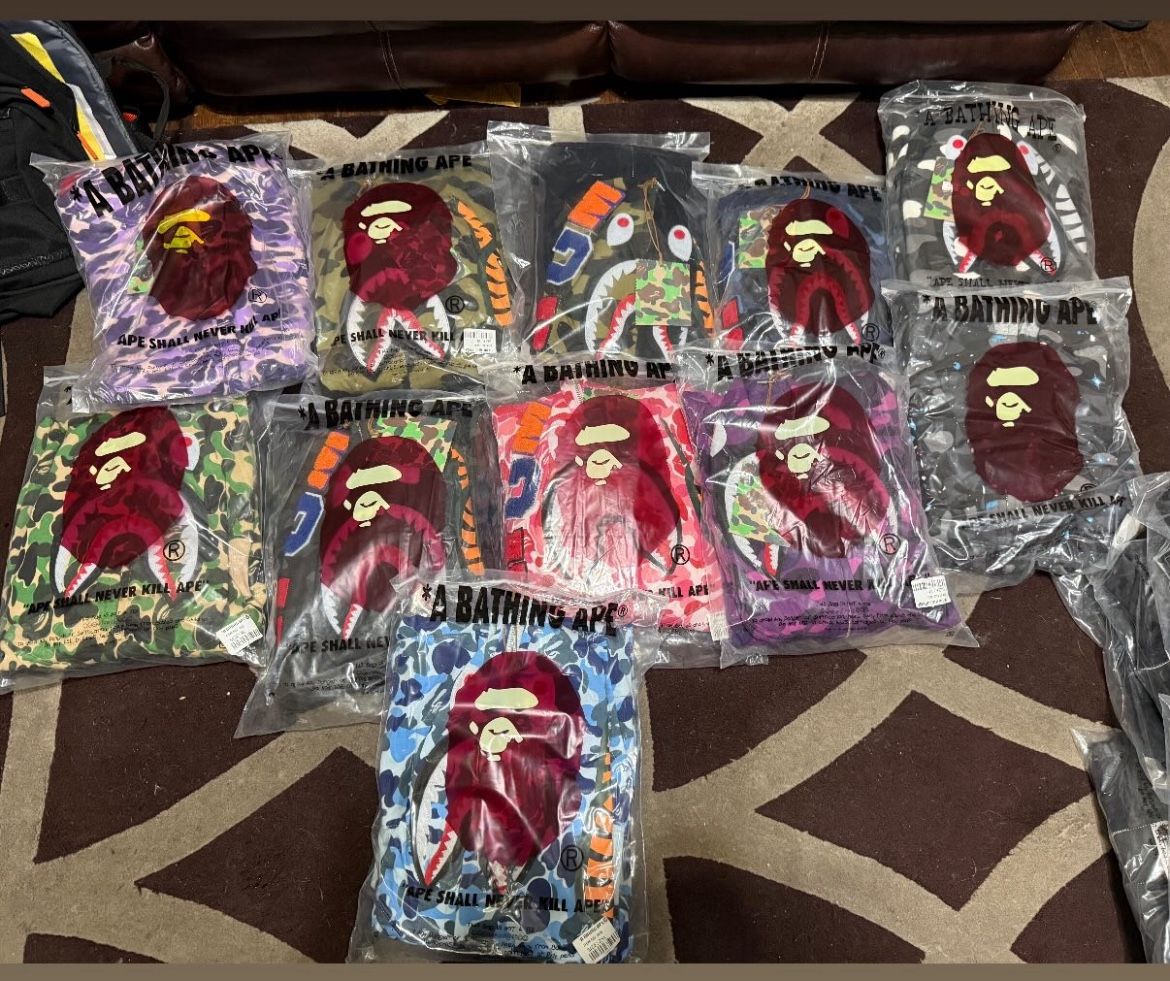 Bape Hoodies And Tees