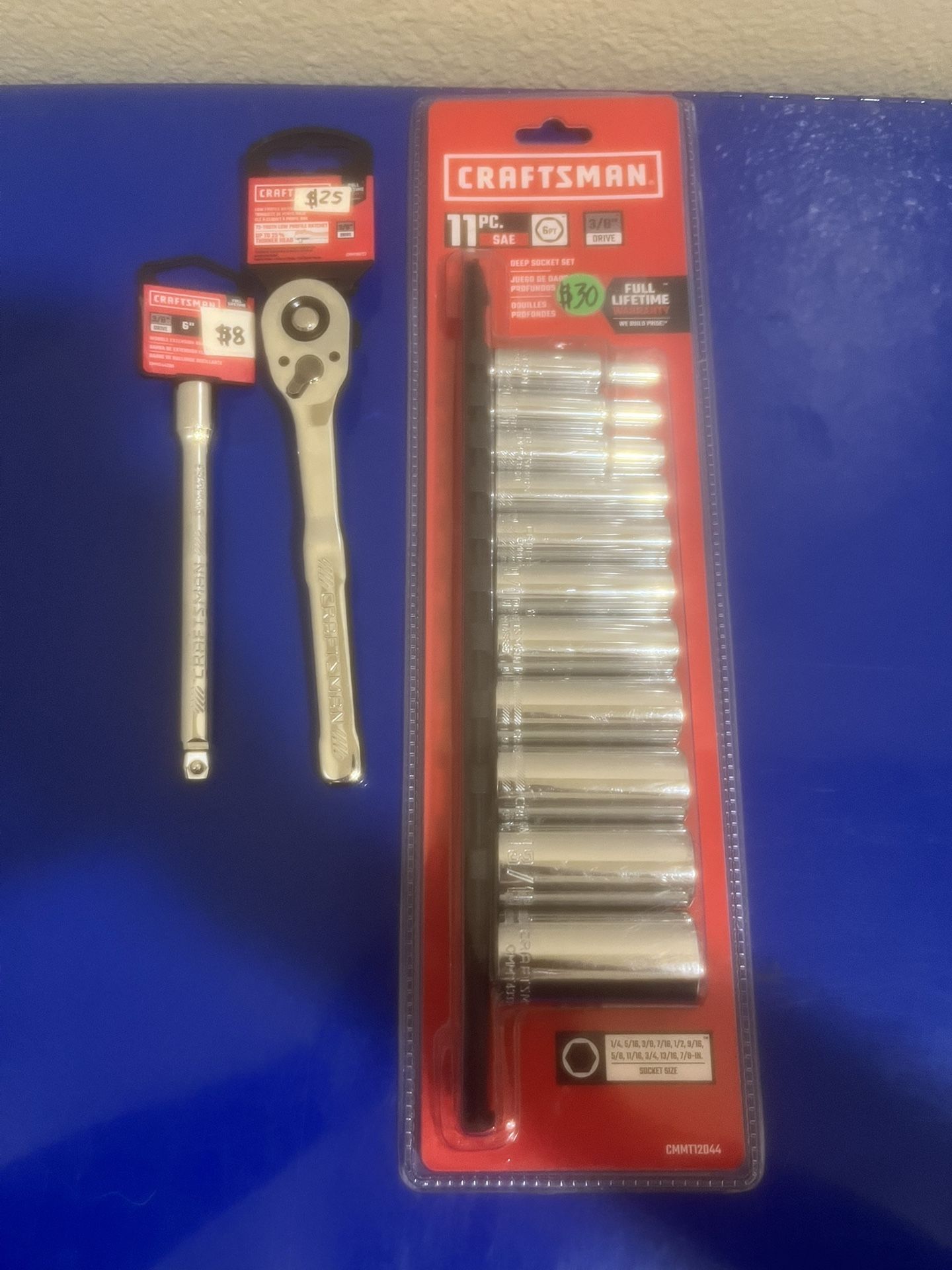 Craftsman 3/8 Ratchet And Sockets