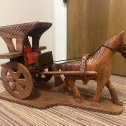 Horse Decoration Wooden Piece