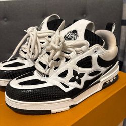 lv skates black and white size 10
