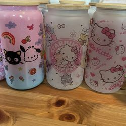 Sanrio Friends Glass Cup