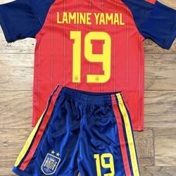 Lamine Yamal Spain Jersey Kids Set