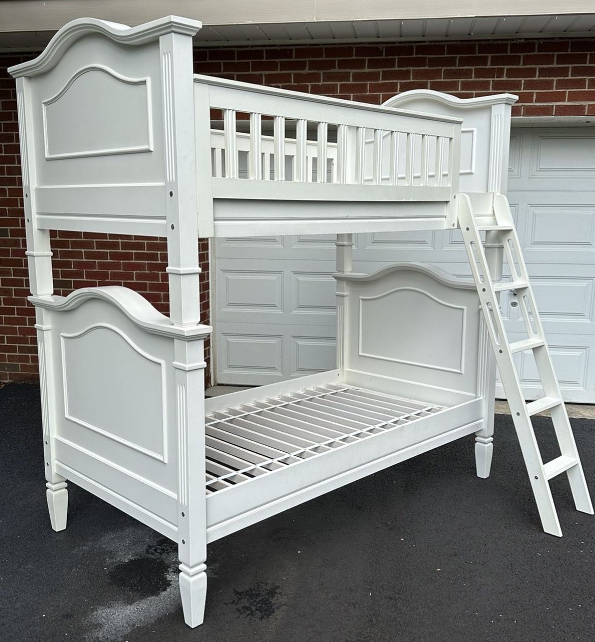 Solid Wood BriannaTwin Over Twin Bunk Bed By Bayside Furnishing