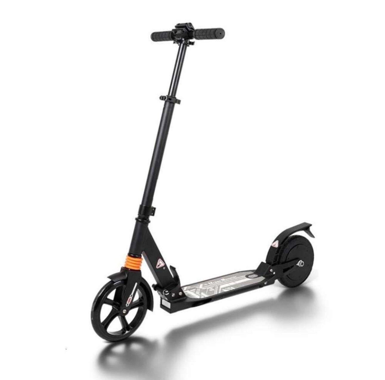 Caroma Non-electric Scooter - Adult Big Wheels Double Suspension Commuter Scooter with Double Shock Absorption, Disc & Handbrake, 150K