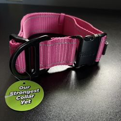 KONG MAX Durable Heavy Duty Dog Collar Chew resistant Size XL Pink BRAND NEW
