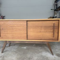 Custom Modern Wood Cabinet