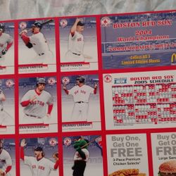 Boston Red Sox 2004 World Championships commercial activity sheet 1 2 3 and 4