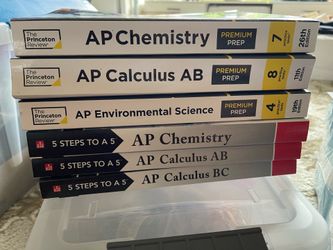 McGraw Hill 5 Steps to a 5 AP Chemistry, AP Calculus AB, AP Calculus BC at $10+