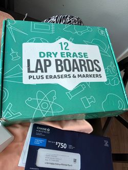 New Dry Erase Lap Boards plus erases y markers