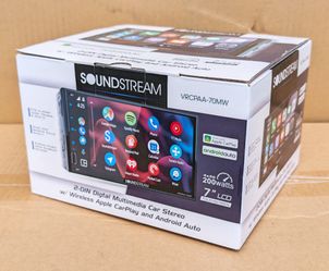 Soundtrack Car Stereo Double Din Touchscreen 7" Wireless Apple Carplay Android Auto Bluetooth USB 16-Band EQ VRCPAA-70MW 🚨 No Credit Needed 🚨