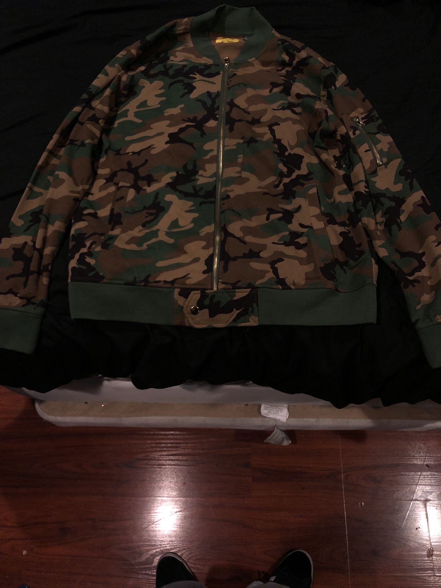 Five Four Vintage Camo Bomber