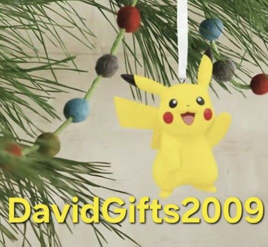 BNIB 2020 Hallmark Pokémon PIKACHU Ornament Christmas Tree Holiday 