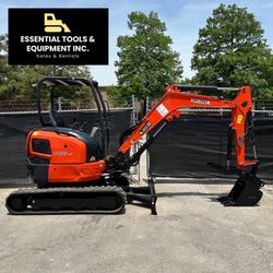 2020 Kubota U35-4 Diesel Track 8,000 lb Mini Excavator Thumb Controls- 1355 Hrs