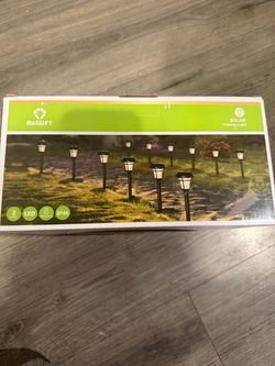 MAGGIFT 12-Pack In-Ground Solar Pathway Lights, 13.4" High Waterproof Warm White Yard Decor