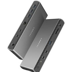 iVANKY Intel Certified Thunderbolt 5 Dock, FusionDock Pro 3 Docking Station Dual 6K@60Hz for MacBook M1/M2/M3/M4 Pro/Max, Triple Display NEW