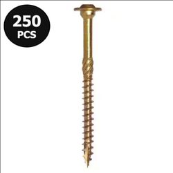 GRK Fasteners RSS 5-16 x 3-18 in, Rugged Structural Screws, 250 PCS