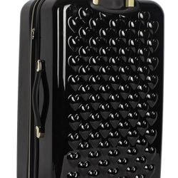 Betsey Johnson 27” Hard-Sided Heart Suitcase