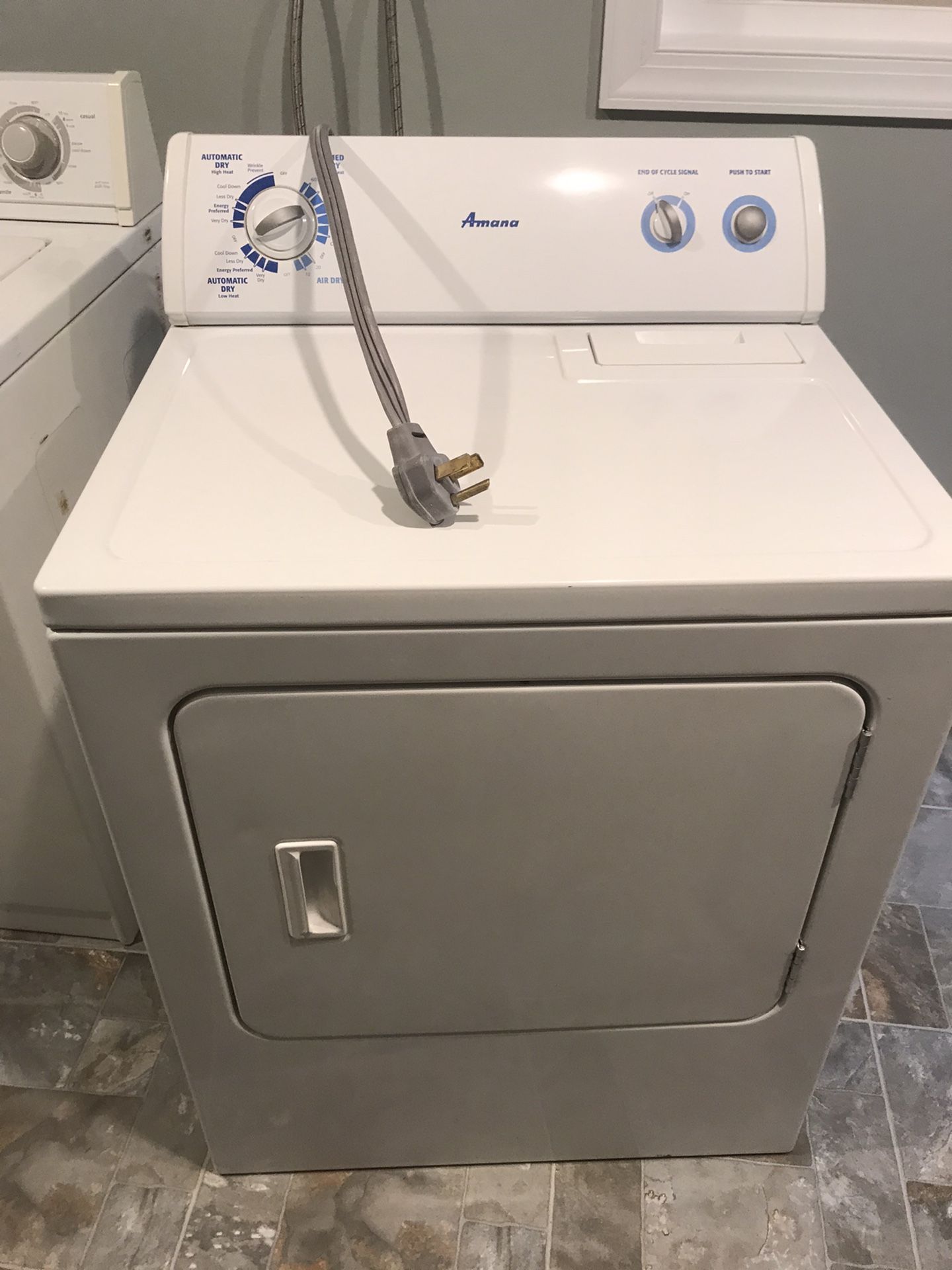 Washer and electric dryer