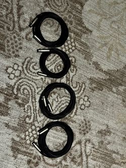 On-Stage Professional Low Noise Microphone Cables 4pack