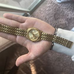 Nixon Gold Plated Watch 