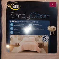 Serta 3 Piece Duvet Set King
