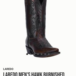 Laredo Men's Hawk Burnished Gold Leather Cowboy Boots 6862