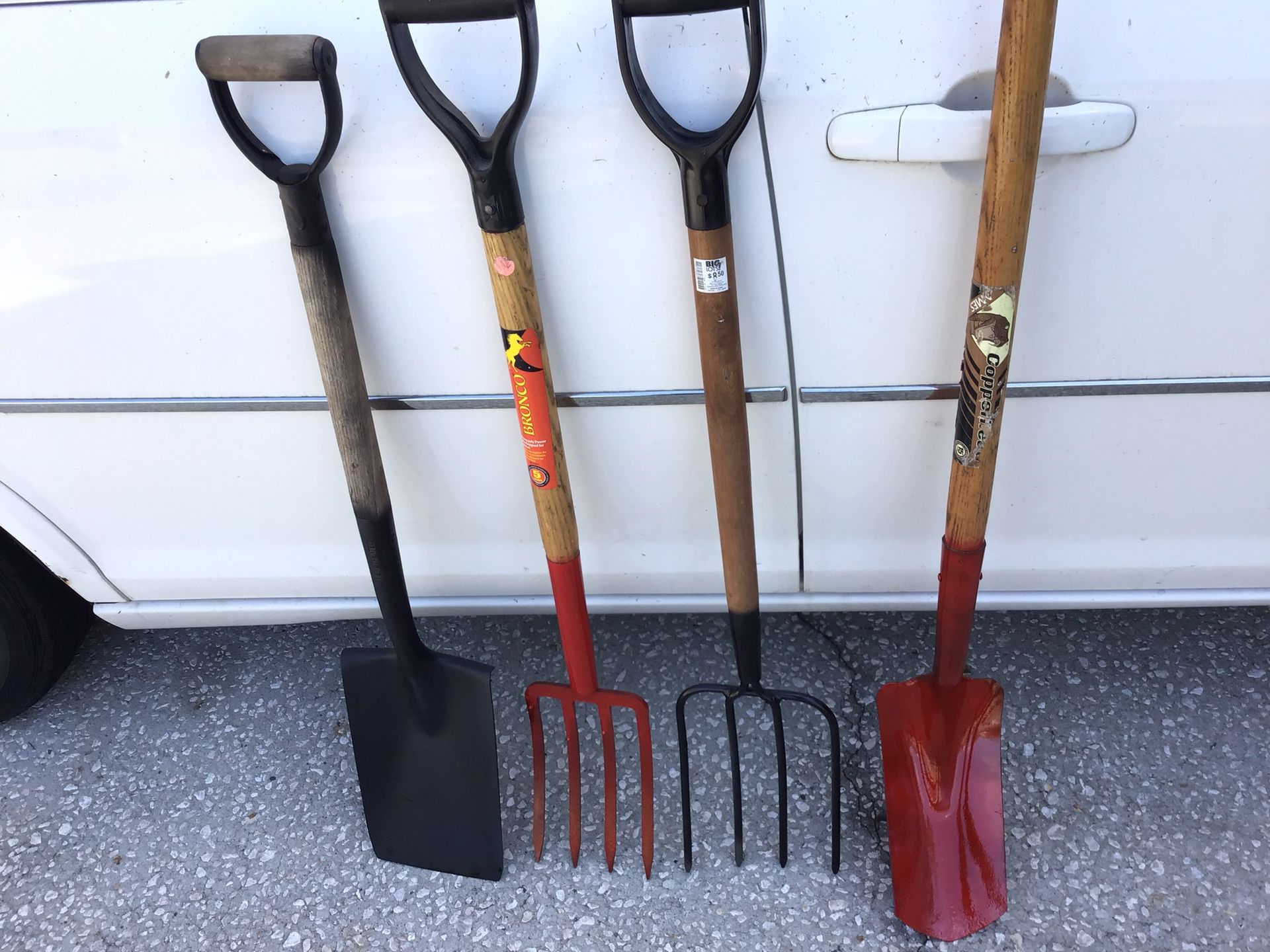 Clean Garden Or Construction Tools