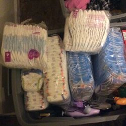 3t-4t Pull-ups & Size 4 Diapers