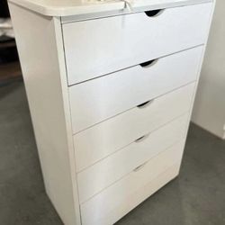 Kathy 5 Drawer White 