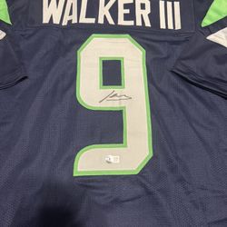 Ken Walker Seahawks Autographed Custom Jersey