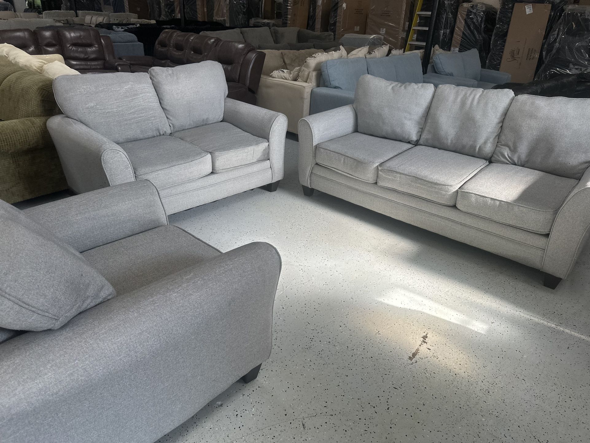 SOFA AND LOVESEAT AND CHAIR FREE DELIVERY