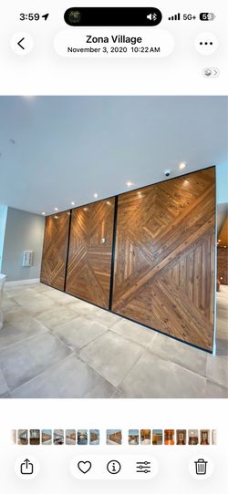 680 lineal fee of TG finish wood