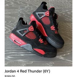 Jordan 4 Retro Thunder Size 6.5 