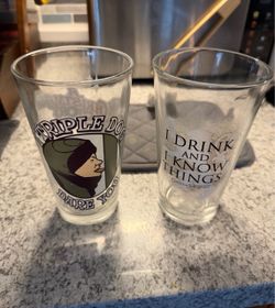 Novelty Pint Glasses - Game of Thrones & A Christmas Story