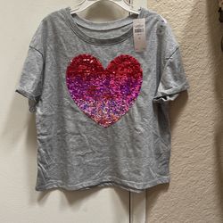 New Girls Justice Sequence Shirt Size 10