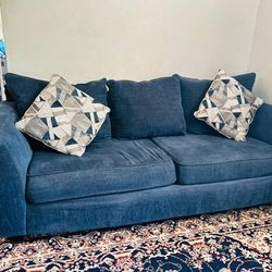 Sofa , recliner, center table with two sides
