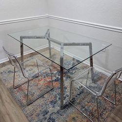 Glass Dining Table Like New