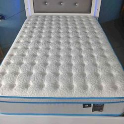 SUPER 15IN BRAND NEW QUEEN PILLOW TOP  MATTRESS AND BOXSPRING SAME DAY DELIVERY 