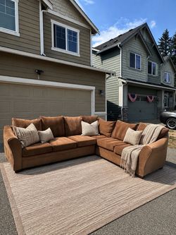 Macy’s Brown Sectional Sofa