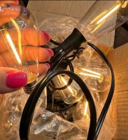 100FT Patio String Lights, Shatterproof LED Edison Bulbs IP44- DIMMABLE