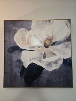 Large āWeathered Magnoliaā Framed Canvas Wall Art ($40)