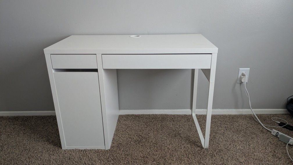 White IKEA Desk