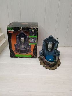 Lemax haunted fountain Halloween