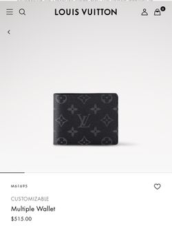 Louis Vuitton Gray Monogram Eclipse Wallet Men