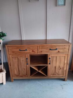 Buffet with wine rack