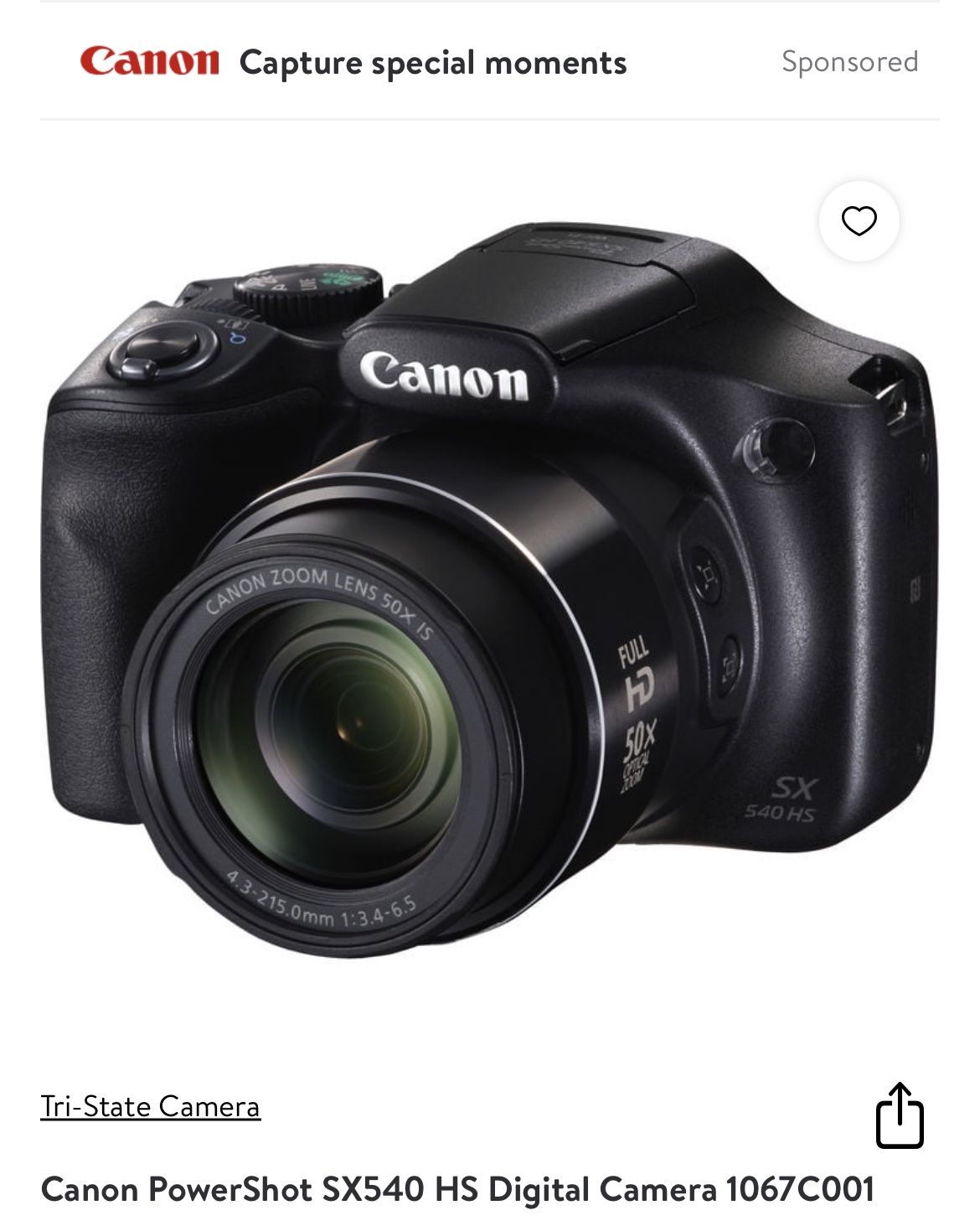 Canon power shot Ax 530 HS