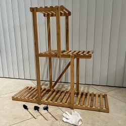 New Plant Stand And Potting Tools