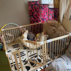 HARPPA Wooden Play Pen