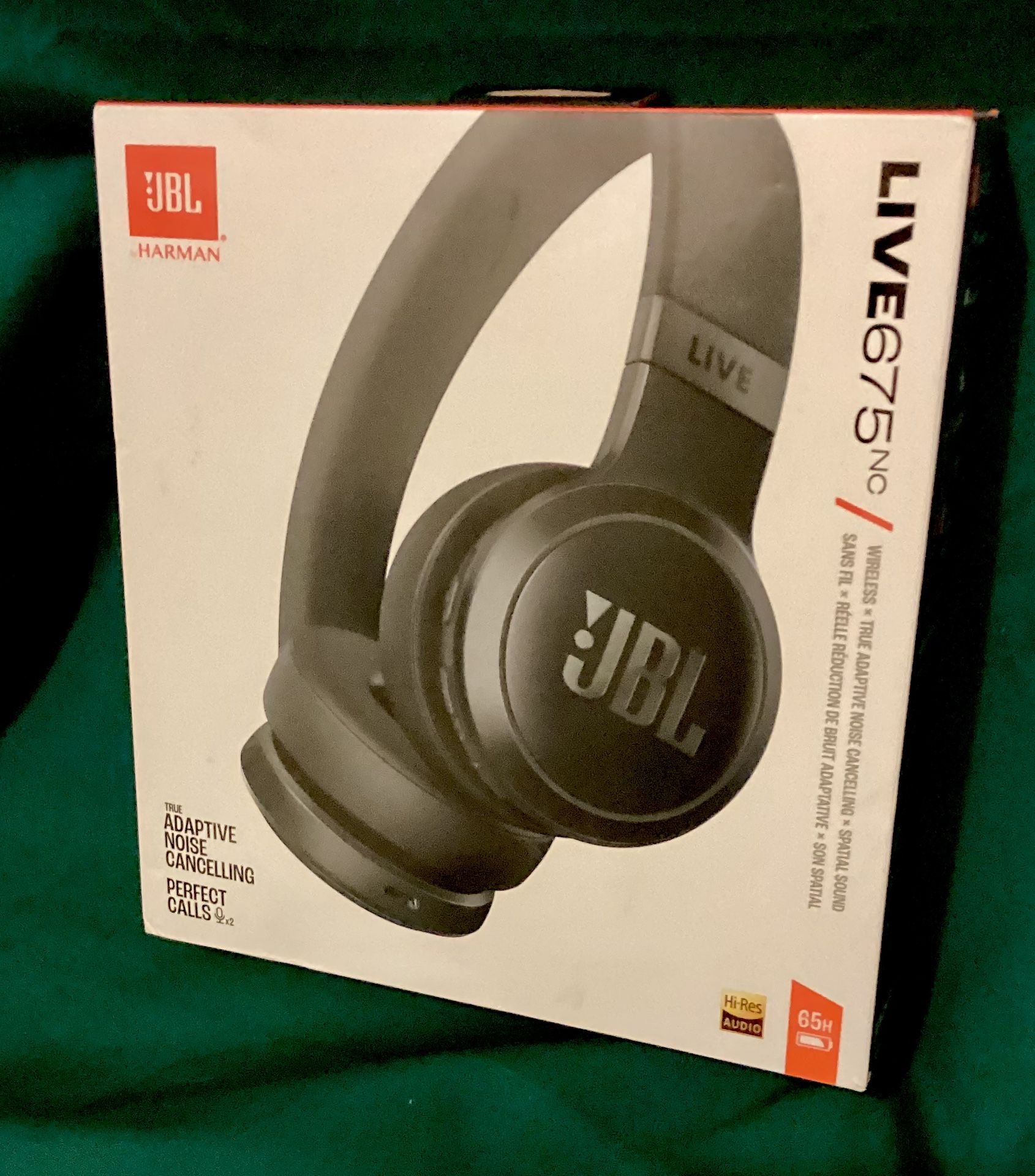 JBL LIVE NC675 Wireless Headphones - Active Noise Cancelling, 50hr Battery, Voice Assistant