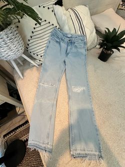 GOOD AMERICAN STRAIGHT LEG CIGARETTE JEANS — SIZE 6/28 🔥